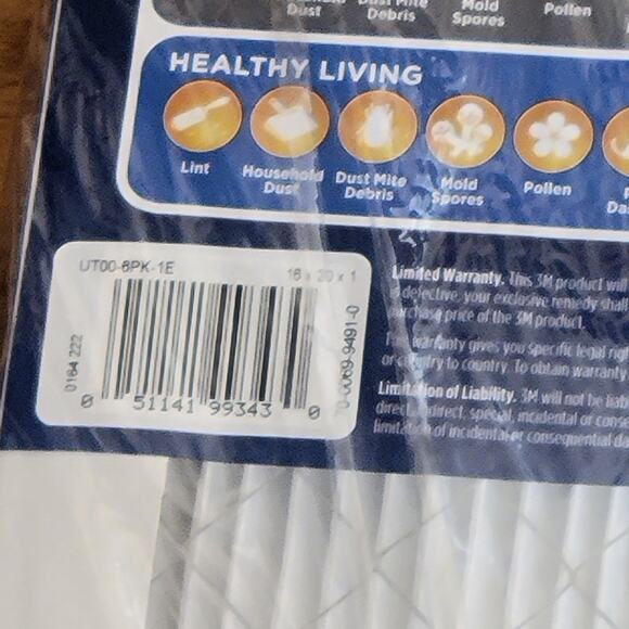 3M Filtrete 1900 Ultimate Allergen Healthy Living  Filter 16 X 20 X 1 Pack of 3 - Picture 7 of 14